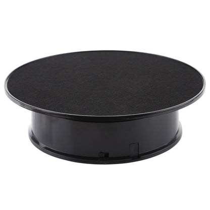 30cm 360 Degree Electric Rotating Turntable Display Stand Video Shooting Props Turntable for Photography, Load 4kg, US Plug(White + Black), 30cm (W+B), 30cm (B)