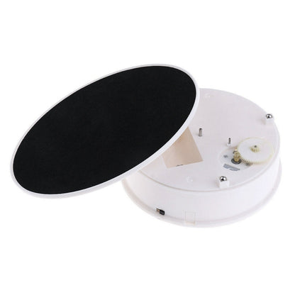 30cm 360 Degree Electric Rotating Turntable Display Stand Video Shooting Props Turntable for Photography, Load 4kg, US Plug(White + Black), 30cm (W+B), 30cm (B)