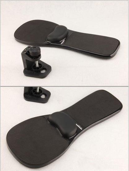 Rotation Computer Desktop Laptop Mouse Tray Elbow Pad Wrist Rest Plate Support Install on Desk and Chair
