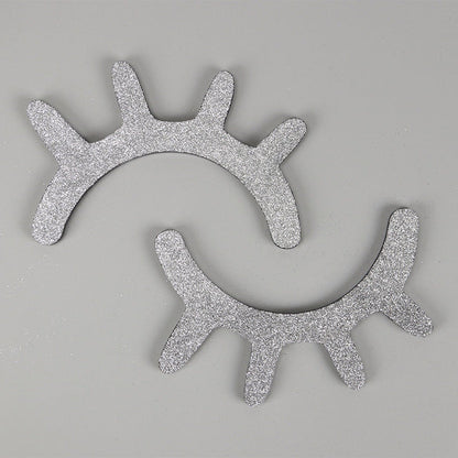 1 Pair Cute Wooden 3D Eyelash Wall Sticker Decor Bedroom Background Wall Sticker