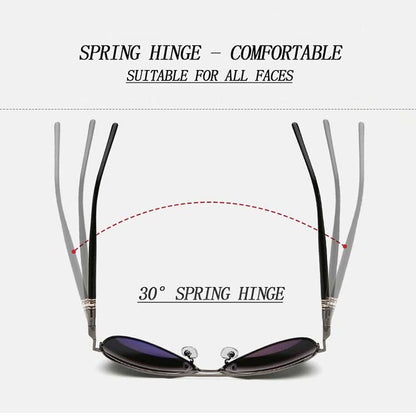 Men Oversized Aviation Metal Frame Spring Temple Polarized Sunglasses Male  Pilot Male Driving Sun Glasses, Black Frame, Gun Grey Frame, Coffee Frame, Silver Frame