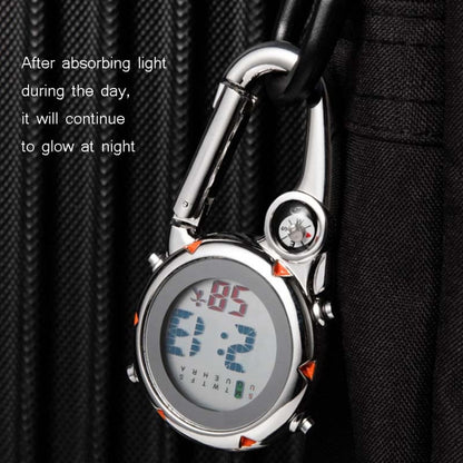 Mountain Climbing Watch Multifunctional Stainless Steel Hook Watch, Stainless Steel Hook Watch(Orange), Stainless Steel Hook Watch(Blue), Stainless Steel Hook Watch(Yellow), Stainless Steel Hook Watch(Red)
