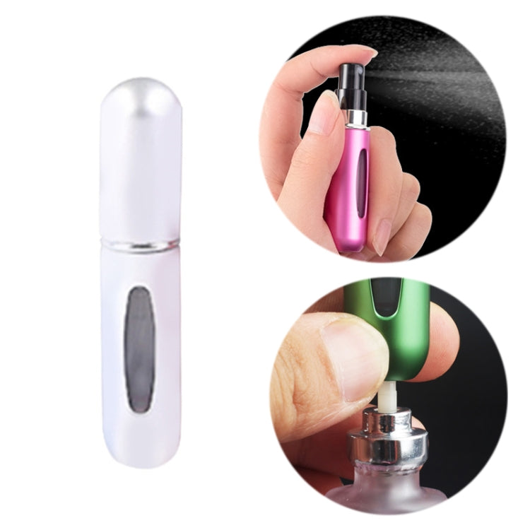 Portable Mini Aluminum Refillable Perfume Bottle Spray Empty Cosmetic Containers Atomizer, Capacity:5ml, Metal