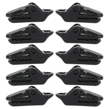 10pcs Tents Accessories Awning Wind Rope Clamp Plastic Clip Outdoor Camping Tent Alligator Cip Hook, Plastic Clip