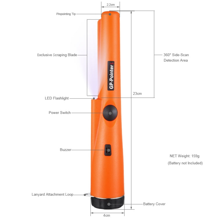 Metal Detector Gold DetectorPointer Pinpointing Random Package Delivery, Goint S Green, Goint S Orange, Goint S Black