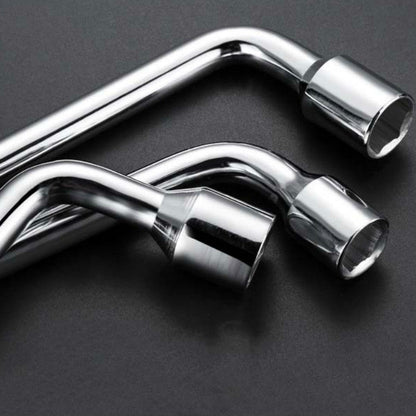 L-Type Car Tire Removal Tool Tire Wrench Socket Wrench, 17mm, 19mm, 21mm, 22mm, 23mm, 24mm