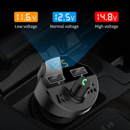 T66 Car Bluetooth Car Charger Cigarette Lighter MP3 Player Hands-Free Car FM Transmitter, T66