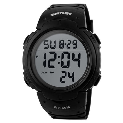 SKMEI 1068 Men Waterproof Outdoor Sports Digital Watch Student Fashion Watch, Red, Green, Blue, Black, Titanium, Golden, ArmyGreen