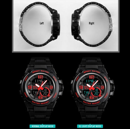 SKMEI 1452 Outdoor Sports Electronic Watch Multifunctional Waterproof Watch, Red, Blue, Black, Golden, Apricot, ArmyGreen