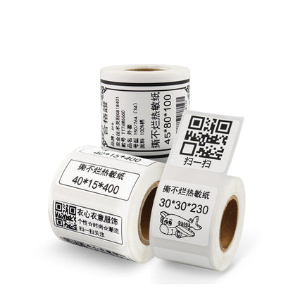 Thermal Label Paper Self-Adhesive Paper Fixed Asset Food Clothing Tag Price Tag for NIIMBOT B11 / B3S, 30x20mm 320 Sheets, 30x30mm 230 Sheets, 30x40mm 180 Sheets, 40x20mm 320 Sheets, 40x30mm 230 Sheets, 40x80mm 95 Sheets, 45x15mm 460 Sheets            ...