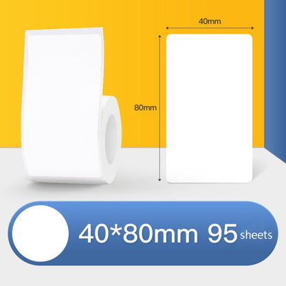 Thermal Label Paper Self-Adhesive Paper Fixed Asset Food Clothing Tag Price Tag for NIIMBOT B11 / B3S, 30x20mm 320 Sheets, 30x30mm 230 Sheets, 30x40mm 180 Sheets, 40x20mm 320 Sheets, 40x30mm 230 Sheets, 40x80mm 95 Sheets, 45x15mm 460 Sheets            ...