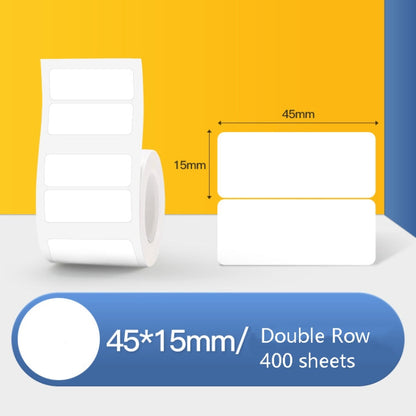 Thermal Label Paper Self-Adhesive Paper Fixed Asset Food Clothing Tag Price Tag for NIIMBOT B11 / B3S, 30x20mm 320 Sheets, 30x30mm 230 Sheets, 30x40mm 180 Sheets, 40x20mm 320 Sheets, 40x30mm 230 Sheets, 40x80mm 95 Sheets, 45x15mm 460 Sheets            ...
