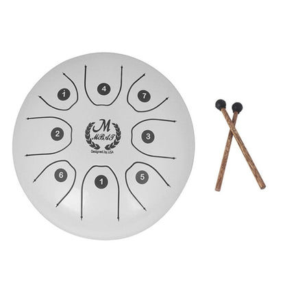MEIBEITE 5.5-Inch C-Tune Sanskrit Drum Steel Tongue Empty  Worry-Free Drum, MEIBEITE Blue, MEIBEITE Green, MEIBEITE White, MEIBEITE Red, MEIBEITE Black, MEIBEITE Golden, MEIBEITE Purple