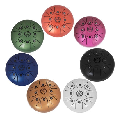 MEIBEITE 5.5-Inch C-Tune Sanskrit Drum Steel Tongue Empty  Worry-Free Drum, MEIBEITE Blue, MEIBEITE Green, MEIBEITE White, MEIBEITE Red, MEIBEITE Black, MEIBEITE Golden, MEIBEITE Purple