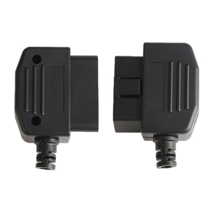 5 PCS 16PIN Car Male Connector OBD2 Connector Plug + Shell + Line Card + Screw OBD Plug J1962M, OBD Plug