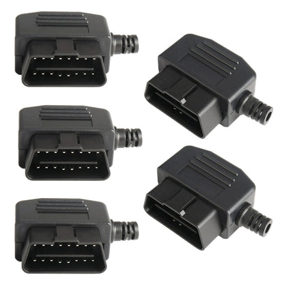 5 PCS 16PIN Car Male Connector OBD2 Connector Plug + Shell + Line Card + Screw OBD Plug J1962M, OBD Plug