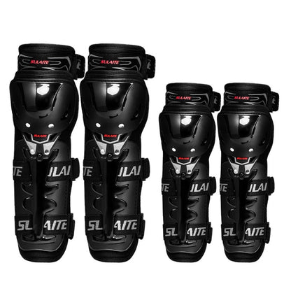 SULAITE Motorcycle Riding Protective Gear Four Seasons Anti-Fall Warm Windshield Rider Equipment,, Knee Pads+Elbow Pads, Knee Pads