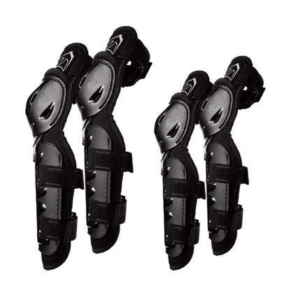 SULAITE Motorcycle Riding Protective Gear Four Seasons Anti-Fall Warm Windshield Rider Equipment,, Knee Pads+Elbow Pads, Knee Pads