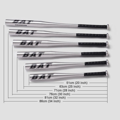Aluminium Alloy Baseball Bat Of The Bit Softball Bats, 25 inch(63-64cm), 28 inch(70-71cm), 30 inch(75-76cm), 32 inch(80-81cm), 34 inch(85-86cm), 20 inch(51-52cm)