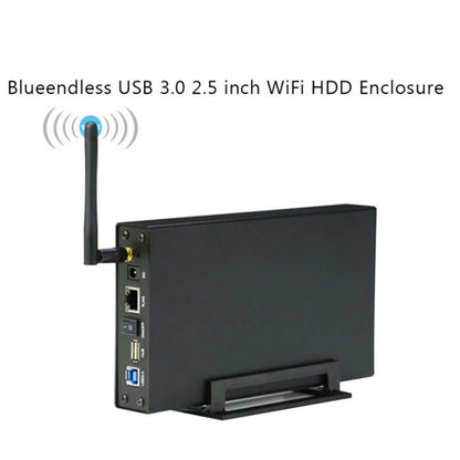 Blueendless 3.5 inch Mobile Hard Disk Box WIFI Wireless NAS Private Cloud Storage, EU Plug, US Plug, AU Plug, UK Plug