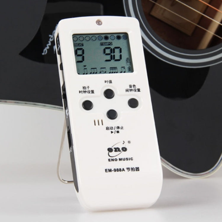 ENO EM-988A Electronic Vocal Rechargeable Metronome For Piano/Guitar/Drum/Guzheng/Violin, EM-988A (Pink)