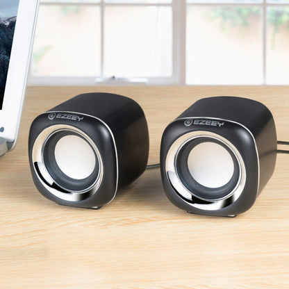 YEEZE A1 Multimedia USB2.0 Desktop Speaker Mini Computer Notebook Speaker, White Blue, White Green, White Purple, White Orange, Black Blue, Black Green, Black Purple, Black Prange, Electroplated Black Gold, Electroplated White, Electroplated Black     ...
