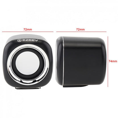 YEEZE A1 Multimedia USB2.0 Desktop Speaker Mini Computer Notebook Speaker, White Blue, White Green, White Purple, White Orange, Black Blue, Black Green, Black Purple, Black Prange, Electroplated Black Gold, Electroplated White, Electroplated Black     ...