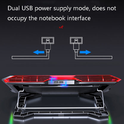 MC X500 Laptop Radiator Heightening Bracket Cooling Base, Black Red Standard Version, Sea Blue Standard Version