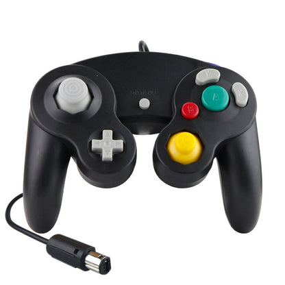 2 PCS Single Point Vibrating Controller Wired Game Controller For Nintendo NGC / Wii, White, Pink, Yellow, Red, Purple, Green, Blue, Black, Silver, Orange