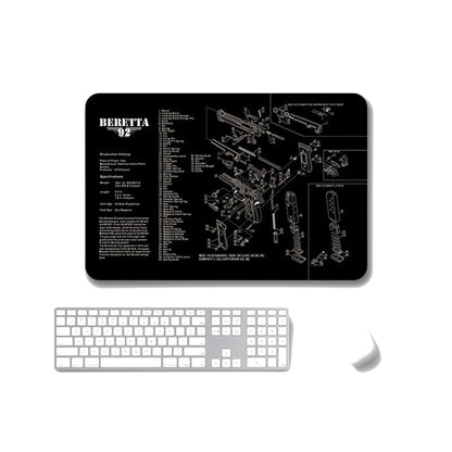2 PCS Heat Transfer Non-Slip Single-Sided Office Gaming Mouse Pad, 2mm, 3mm