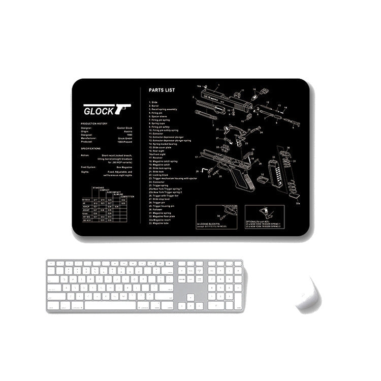2 PCS Heat Transfer Non-Slip Single-Sided Office Gaming Mouse Pad, 2mm, 3mm