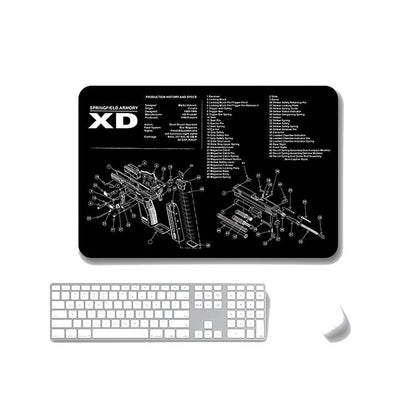 2 PCS Heat Transfer Non-Slip Single-Sided Office Gaming Mouse Pad, 4mm, 5mm