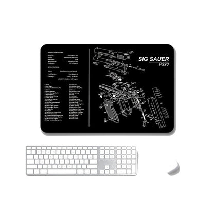 2 PCS Heat Transfer Non-Slip Single-Sided Office Gaming Mouse Pad, 4mm, 5mm