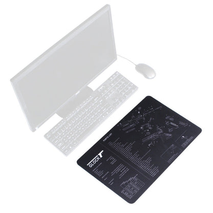 2 PCS Heat Transfer Non-Slip Single-Sided Office Gaming Mouse Pad, 4mm, 5mm
