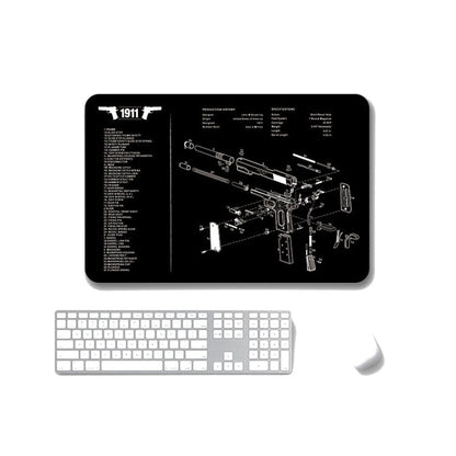 2 PCS Heat Transfer Non-Slip Single-Sided Office Gaming Mouse Pad, 4mm, 5mm