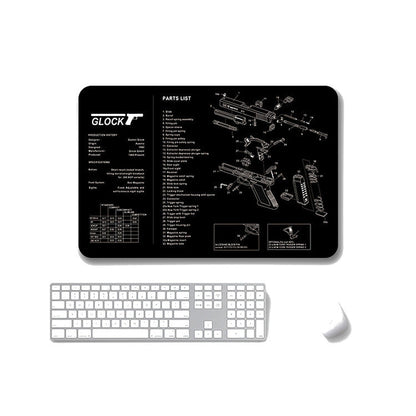 2 PCS Heat Transfer Non-Slip Single-Sided Office Gaming Mouse Pad, 4mm, 5mm