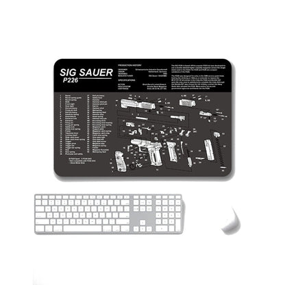 2 PCS Heat Transfer Non-Slip Single-Sided Office Gaming Mouse Pad, 4mm, 5mm