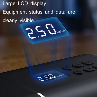 YANTU A31 Car Smart Digital Display Air Pump Electric Portable Tire Pump, Specification：, A31 Wireless Version Black
