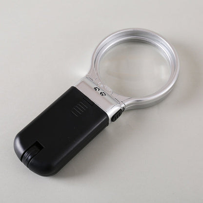 Th7006 Multi-Function Folding Magnifying Mirror With LED Lamp Hold Bracket Two-Purpose Reading Repair Acrylic 3 Times Magnifier, Th7006