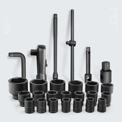 26 PCS / Set Hexagonal Heavy-Duty Socket Auto Repair Socket Wrench, 26 In 1 Wrench