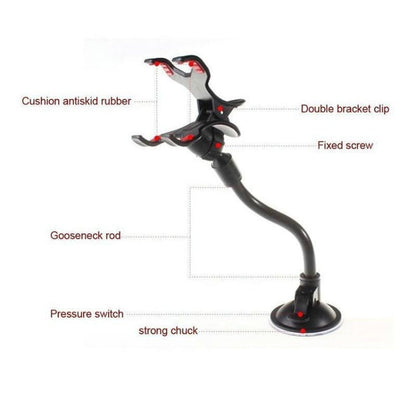 Universal Suction Cup Car Windshield Mount Phone Holder Glass Sticky Bracket, Suction Cup Phone Holder