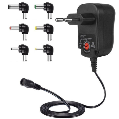 C5 3-12V 12W Adjustable Voltage Regulated Switch Power Supply Power Adapter Multifunction Charger With DC Tips, US Plug, UK Plug, EU Plug