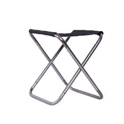 Outdoor Portable Camping Folding Chair 7075 Aluminum Alloy Fishing Barbecue Stool, Size: 24.5x22.5x27cm, Camping Folding Chair (Silver Gray), Camping Folding Chair (Gold), Camping Folding Chair (Red), Camping Folding Chair (Blue)