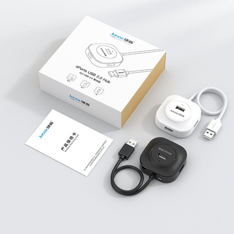 Jasoz High-Speed USB2.0 4-Ports HUB 1 to 4 Docking HUB, Black 0.3m, Black 1.2m, White 0.3m, White 0.5m, White 1.2m