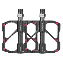 1 Pair PROMEND Bicycle Road Bike Mountain Bike 3 Palin Carbon Fiber Bearing Pedal, PD-M86C, PD-R87C