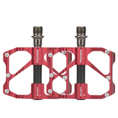 1 Pair PROMEND Bicycle Road Bike Mountain Bike 3 Palin Carbon Fiber Bearing Pedal, PD-M86C, PD-R87C
