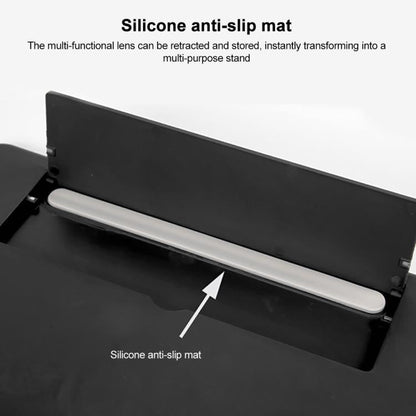 16 inch Mobile Phone Screen Magnifier With Pull-Out 3D Eye Protection High-Definition Magnifying Glass Holder, Black, White