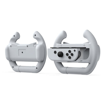 DOBE Left And Right Handle Steering Wheel For Switch OLED / Switch, Specification：, White（2PCS/Pack）, Black（2PCS/Pack）, Red + Blue（2PCS/Pack）
