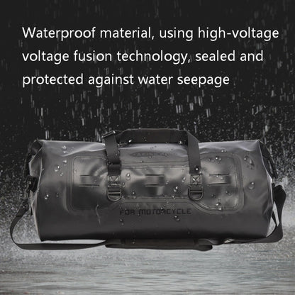 AFISHTOUR FM2031 40L Waterproof Travel Luggage Bag Large Capacity Motorcycle Rear Seat Bag, Yellow, Black