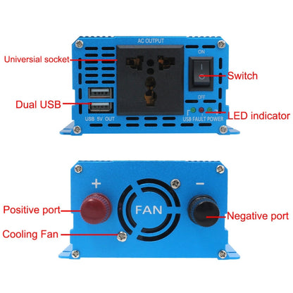 LVYUAN  2000W Car Home Pure Sine Wave Solar Inverter, 12V To 220V, 24V To 220V, 48V To 220V, 60V To 220V, 72V To 220V, 12V To 220V EU Plug, 12V To 220V UK Plug, 12V To 220V AU Plug